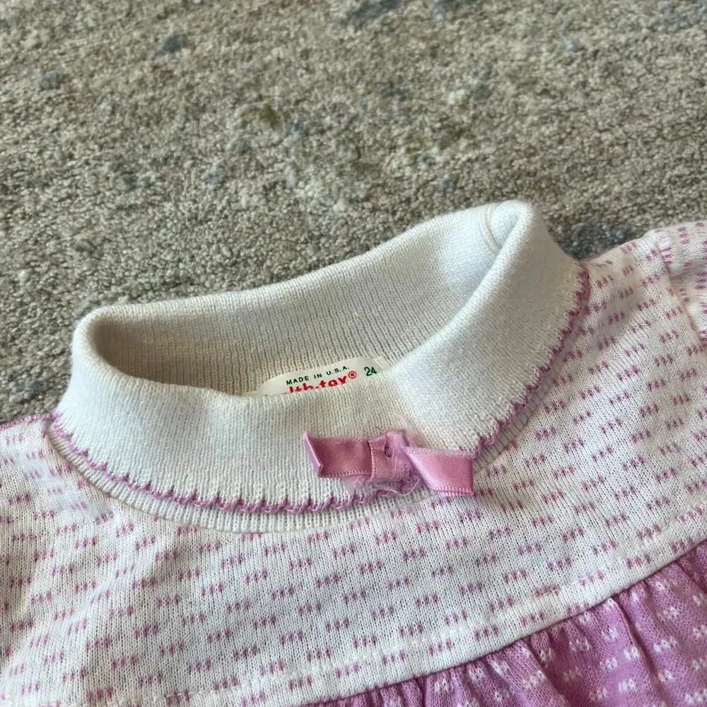 Vintage Healthtex Two Piece Purple Tulip Outfit 24 Months USA
